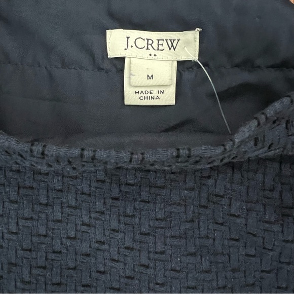 J. Crew Cold Shoulder Dress Navy Blue SZ M - Picture 11 of 16